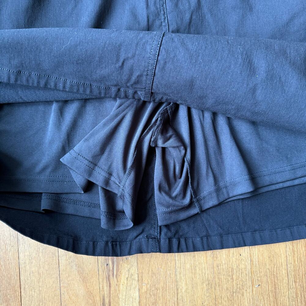 Hearts of Palm Black Tech Skirt Skort Sz 20W Golf Tennis Pickleball Stretch Chic - Picture 7 of 10